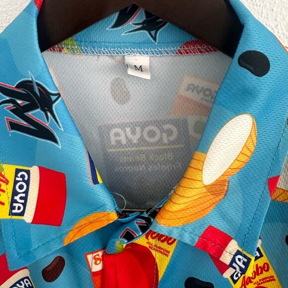 Miami Marlins Goya edition button down light weight 305 Miami livin Sz M - Picture 2 of 6